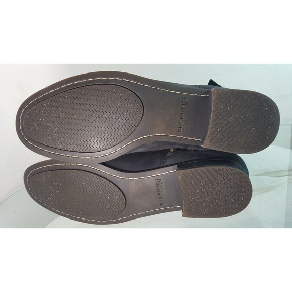 Sperry Women's Ankle Boots Black Leather Zip Size 11 - Picture 6 of 9